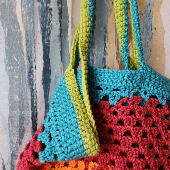 Handmade crochet bag - Picture 3 of 5
